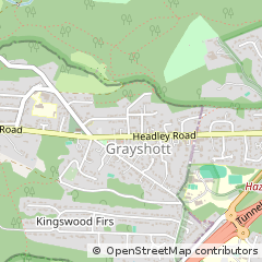 Map of Hindhead, Surrey