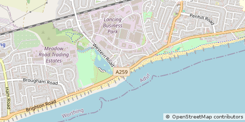 Map of Lancing