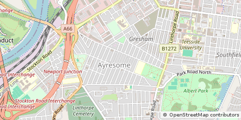 Map of Middlesbrough