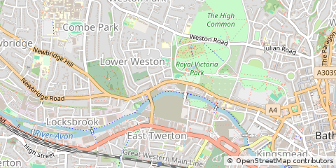Map of Bath, Somerset