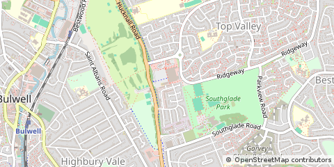 Map of Nottingham, Nottinghamshire