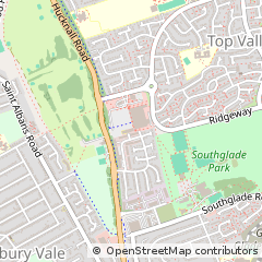 Map of Nottingham, Nottinghamshire