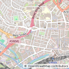 Map of Leeds, West Yorkshire