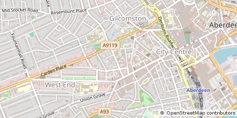 Map of Aberdeen