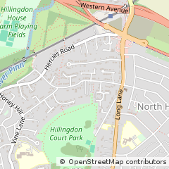 Map of Uxbridge, Middlesex