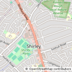 Map of Solihull, West Midlands