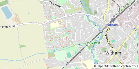 Map of Witham, Essex