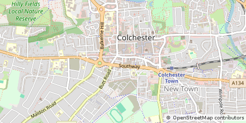 Map of Colchester, Essex