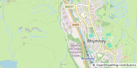 Map of Tredegar, Gwent