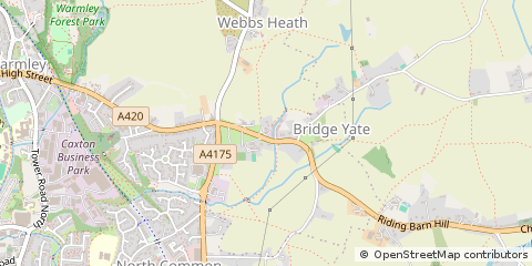 Map of Bridgeyate, Bristol