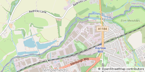 Map of Harlow, Essex