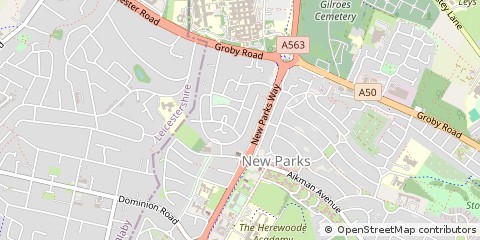 Map of Leicester