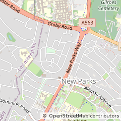 Map of Leicester