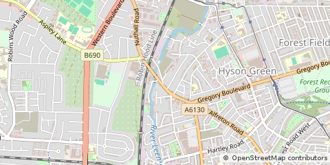 Map of Nottingham