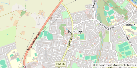 Map of Farsley, Leeds, West Yorkshire