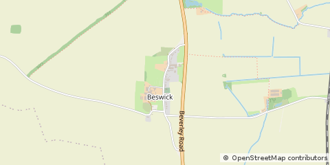Map of Beswickk, East Yorkshire