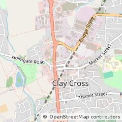 Map of Chesterfield, Derbyshire