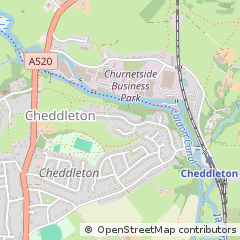 Map of Leek, Staffordshire