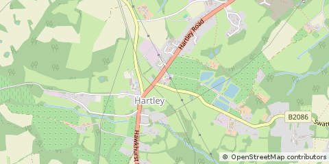 Map of Cranbrook, Kent
