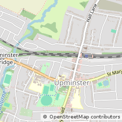 Map of Upminster, Essex