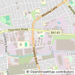Map of Bradford, West Yorkshire