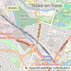 Map of Stoke-on-Trent, Staffordshire