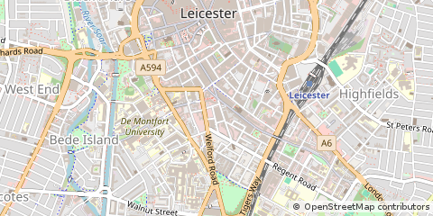 Map of Leicester