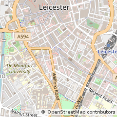 Map of Leicester