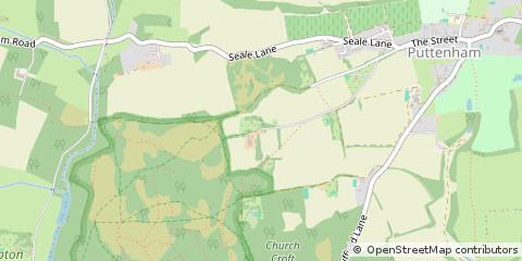 Map of Guildford, Surrey