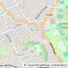 Map of Plymouth, Devon