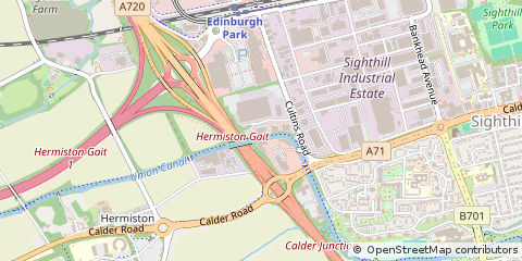 Map of Edinburgh, Midlothian