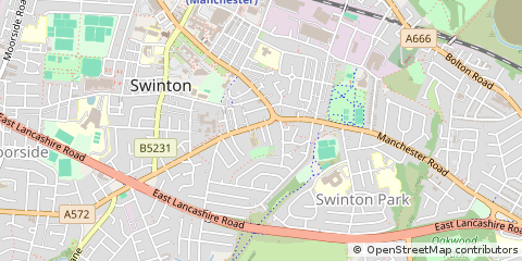 Map of Salford, Manchester