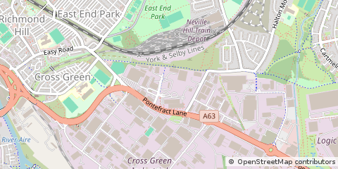 Map of Leeds, West Yorkshire