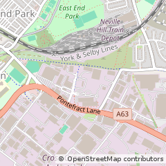 Map of Leeds, West Yorkshire