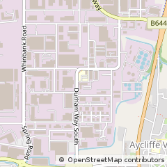 Map of Aycliffe Business Park, Newton Aycliffe