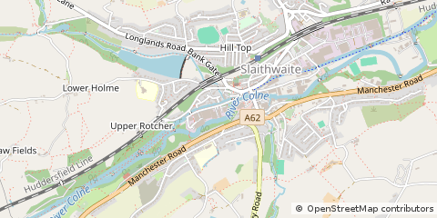 Map of Huddersfield