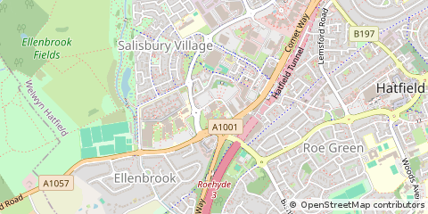 Map of Hatfield
