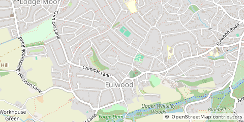 Map of Sheffield