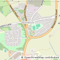 Map of Warrington, Cheshire