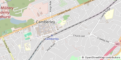 Map of Camberley