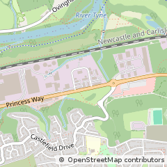 Map of Prudhoe, Northumberland