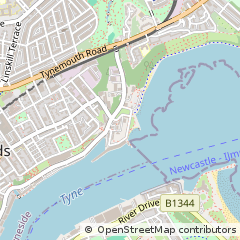 Map of North Shields, Tyne and Wear