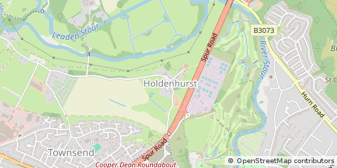 Map of Bournemouth, Dorset