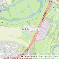 Map of Bournemouth, Dorset