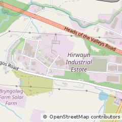 Map of Aberdare, MID Glamorgan
