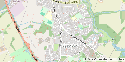 Map of Uckfield, East Sussex