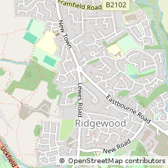 Map of Uckfield, East Sussex