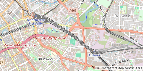 Map of Manchester, Greater Manchester
