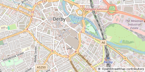 Map of Derby, West Midlands
