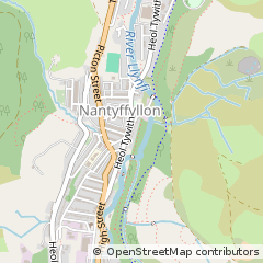Map of Maeteg, Bridgend